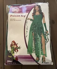 Spirit Halloween DC Poison Ivy Costume Size L (adult 12-14) With Accessories