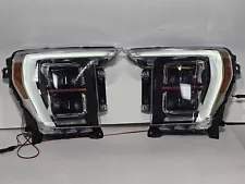 ✅️ VLAND Projector Full LED Headlights Set For 2021 2022 2023 Ford F-150 Lamps