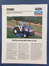 Ford 914 Mid-Mount Finishing Mowers Sales Brochure - Spec Sheet H