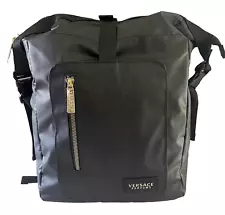 Versace Parfums Convertible Black Medium Backpack