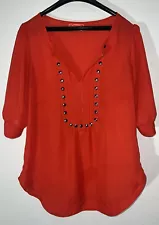 Women’s Red Blouse Size Medium