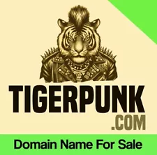 TIGER PUNK .COM Domain Name For Sale. Brandable Premium Startup Business Company