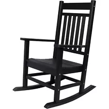 Berkshire Outdoor Resin Rocking Chair with High Back, All Weather Heavy-Duty ...