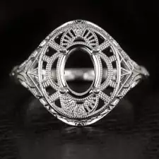 antique ring settings without stones for sale