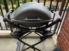 weber large electric grill with cart