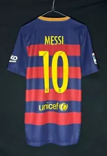 BARCELONA FC NIKE 2015/2016 FOOTBALL HOME shirt JERSEY #10 MESSI