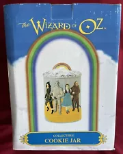 WIZARD OF OZ COOKIE JAR VIntage from 1998 Embossed Large Cookie Jar - NIB Nice!