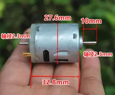 RS-365SH DC 12V-24V 11000RPM High Speed Dual 2.3mm Shaft Mini 365 Motor DIY Toy