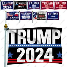 3x5 Feet Trump 2024 President Flag Take Save America Back Donald MAGA Republican