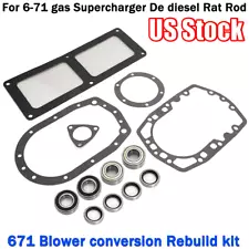 For 6-71 gas Supercharger De diesel Rat Rod Blower conversion Rebuild kit Part