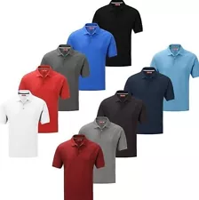 Mens Plain Polo Shirts 100% Cotton Short Sleeve solid color Polo Tops | Sale.