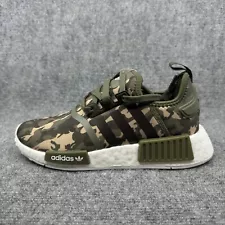 Adidas Originals NMD R1 J Boost Men's Size 5 Duck Camo Shoes Sneakers HQ1652