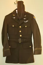 WWII U. S. Army Air Corps Officers Uniform with Navigators Sterling Wings