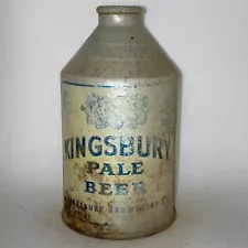 Kingsbury Pale crowntainer cone top beer can