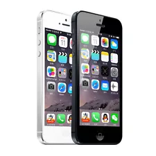 Unlocked Apple iPhone 5/5G - iOS 16GB 4.0" Original 4G Smartphone White/Black