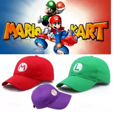 Game Super Mario Hat Cap Luigi Mario Bros Cosplay Snapback Baseball