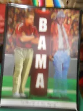 RARE-3D ALABAMA CRIMSON TIDE Framed Print-BAMA Legendary Coaches- Saban-Bryant