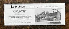 West Stow Hall nr Bury St Edmunds - Suffolk For Sale - 1978 Press Cutting r399