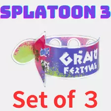 Splatoon 3 Grand Festival Wristband Set of 3Limited Edition Not for Sale From JP