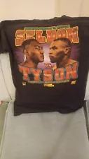 Vintage 1996 Mike Tyson vs Bruce Seldon T-Shirt MGM Grand Sports Authentic L