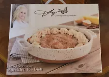 New: Dolly Parton 1.79 qt. Stoneware Speckled Pie Dish