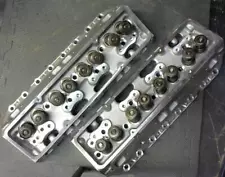 Complete Aluminum Cylinder Heads SBC Chevy 350 190cc 64cc 2.02/1.60 - Angle