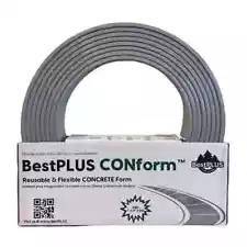 CONform Concrete Form Gray Coiled Plastic Reusable Flexible 1" x 5" x 50 ft.