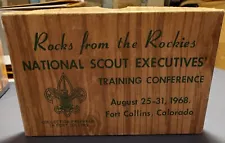 + Souvenir from the 1968 National Scout Executives' Training Conference