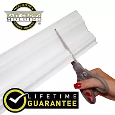 4" Peel & Stick-Easy Crown Molding - 85' Kit -20 inside corners. No Tools needed