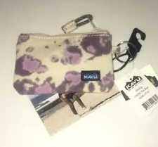 **SALE** Kavu Womens STIRLING Wallet Coin Purse Purple TIE DYE Zipper Closure