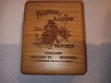 Waltham Watch box, wood-For 16 size or 18 size Rail Road Pocket watches