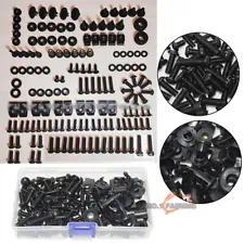 Stainless Steel Black Fairing Bolts Kit Screws For KAWASAKI Ninja ZX6R ZX10R 14R (For: 2012 Kawasaki)