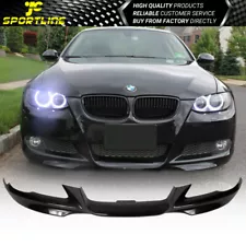 Fits 07-10 BMW E92 E93 3-Series Coupe M-T Msport Front Bumper Lip Spoiler - PP (For: BMW 335xi)