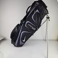 Nike Xtreme Sport Stand Carry Golf Club Bag 8-Way Black Dual Strap