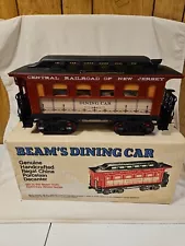 Vintage Jim Beam Railroad Train Dining Car Decanter in original Box NEW EMPTY