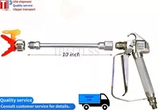 Airless Paint Spray Gun Pressure 3600 PSI 517 Tip with 10 Inch Extension Pole