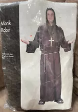 MONK ROBE ONE SIZE HOODED ROBE W/TIE BELT