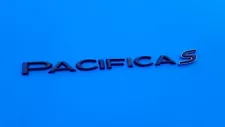 17 18 19 20 21 CHRYSLER PACIFICA S REAR TRUNK EMBLEM LOGO BADGE BLACK SET OEM B1