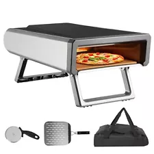 ACONEE Outdoor Pizza Oven 12" Pizza Stove for Outside, Portable Stainless Ste...