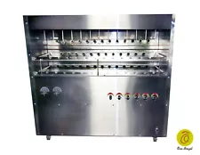 BRAZILIAN GAS GRILL FOR BBQ 38 SKEWERS - NSF CERTIFIED - PROFESSIONAL GRADE