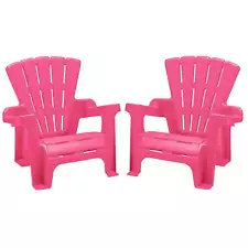 Children's Adirondack Chair 2PK, Pink Dimensions: 18" x 14.5" x 18"