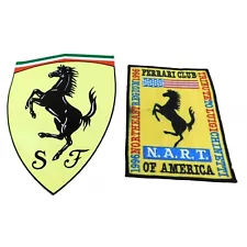 Ferrari Large Sticker Decal and Club Northeast Region Patch 1996 Chinetti NART