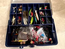 New ListingFully loaded tackle box with hooks, leaders, bobbers, and lures of all kinds