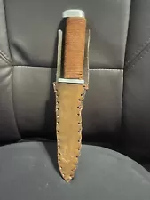 Boy Scout Knife and Leather Sheath