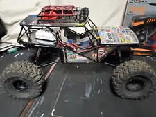 AXIAL WRAITH METAL CAGE CUSTOM BUILT RC 4X4 2.2 ROCK CRAWLER/ROCK RACER RTR USED