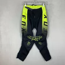 Fox Racing 180 Motocross Pants Mens 26 Monster Energy Riding MX Dirt Bike Padded