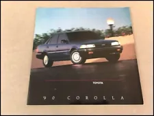 1990 Toyota Corolla and Sport 26-page Original Car Sales Brochure Catalog