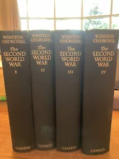 The Second World War by Winston S. Churchill lot of 4 with Dust Covers 1948-1951