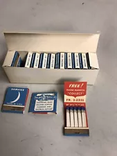 Unstruck Advertising Matches For Company In Marietta Ohio. One Box With 15 Books