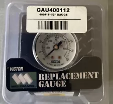 Brand new Victor Weldmark 1.5" 40 Bar/580 PSI Replacement Gauge.